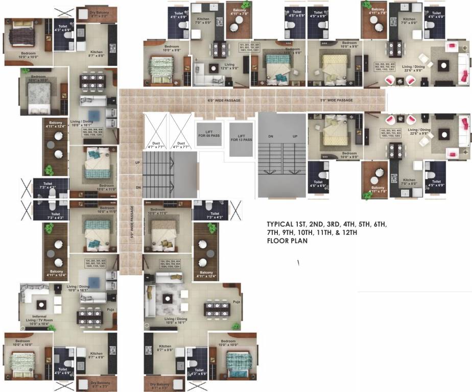 Images for Cluster Plan of Saheel Itrend Homes Phase II Wing B