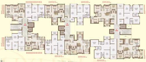  luxuria-apartment Shree Tirumala Luxuria Apartment - C Wing Cluster Plan