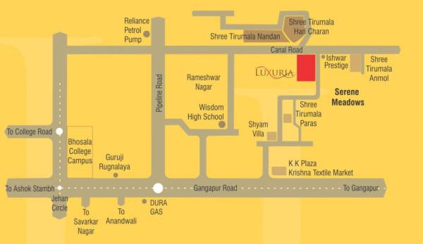  luxuria-apartment Location Plan
