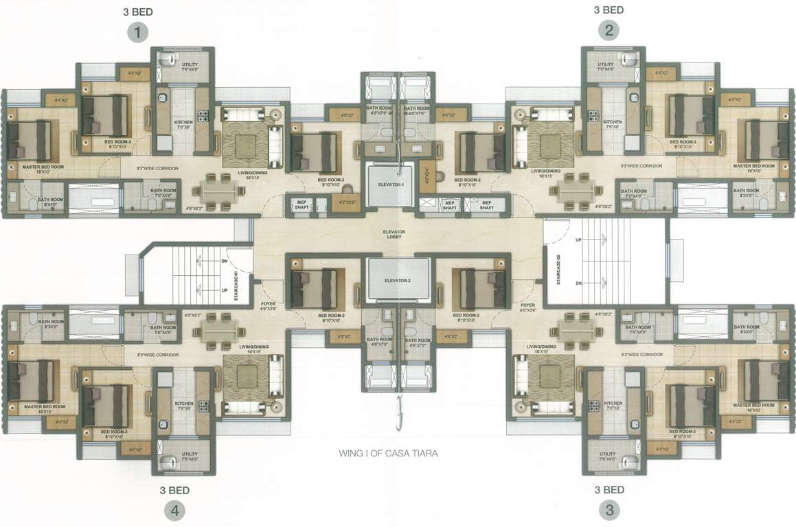 Images for Cluster Plan of Lodha Upper Thane Tiara I