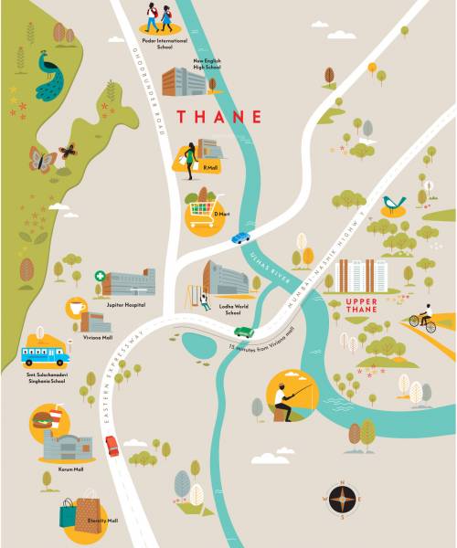 Images for Location Plan of Lodha Upper Thane Tiara I