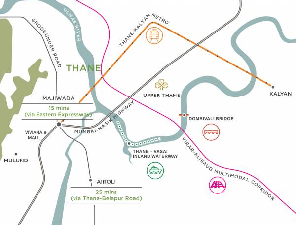 Images for Location Plan of Lodha Upper Thane Woodlands E And F