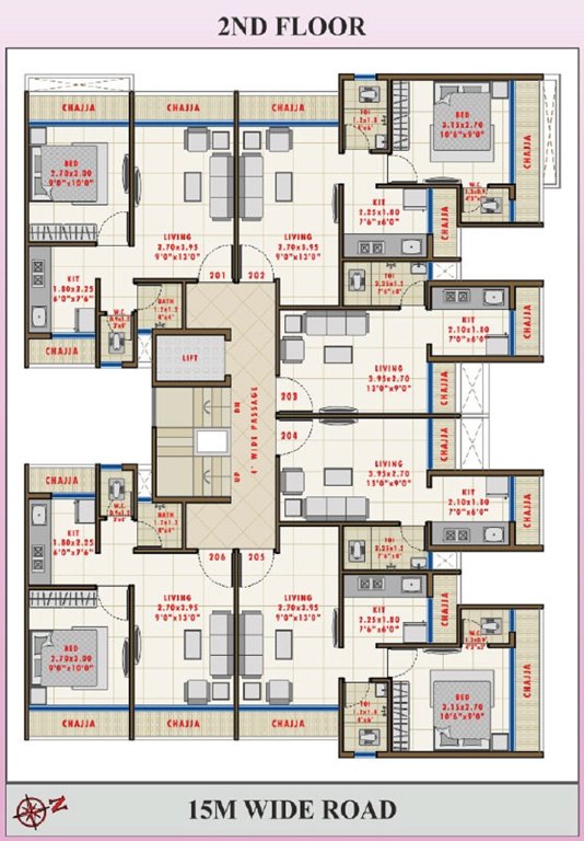  orchid Sarang Orchid Cluster Plan for 2nd Floor