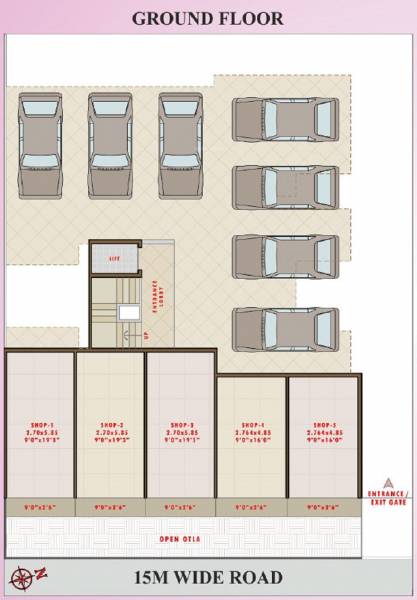  orchid Sarang Orchid Cluster Plan for ground Floor