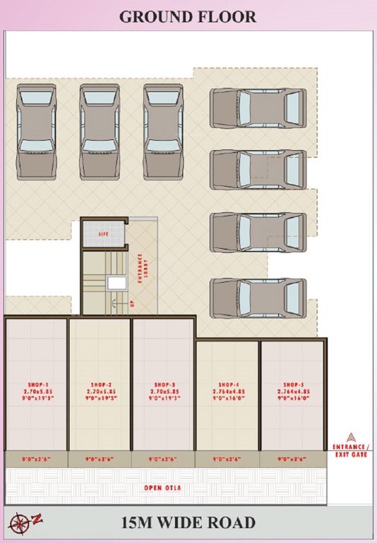  orchid Sarang Orchid Cluster Plan for ground Floor