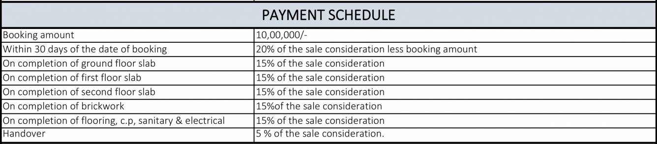 Images for Payment Plan of Living Habitats Mittal Joshua Tree Villaments Payment Plan