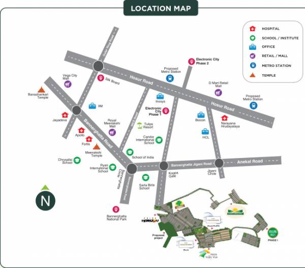  green-meadows-villas Location Plan