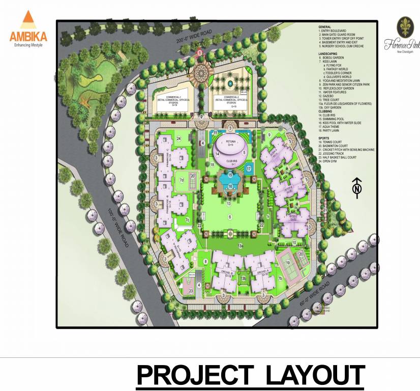  florence park Layout Plan