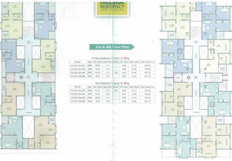  hillside-residency Cluster Plan