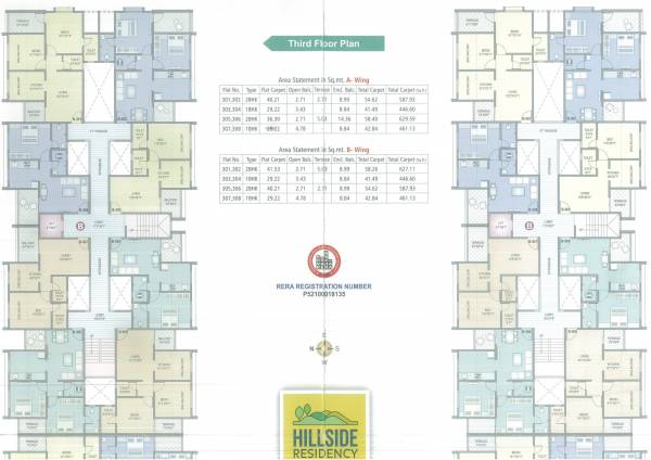  hillside-residency Cluster Plan