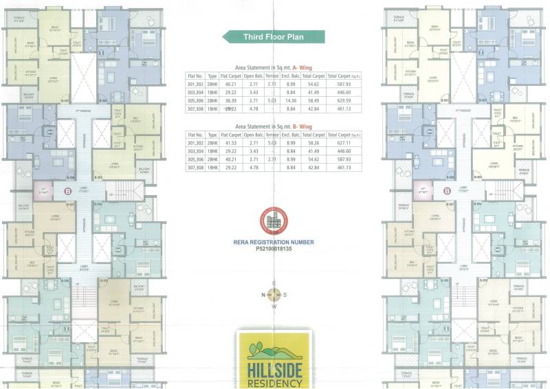  hillside-residency Cluster Plan