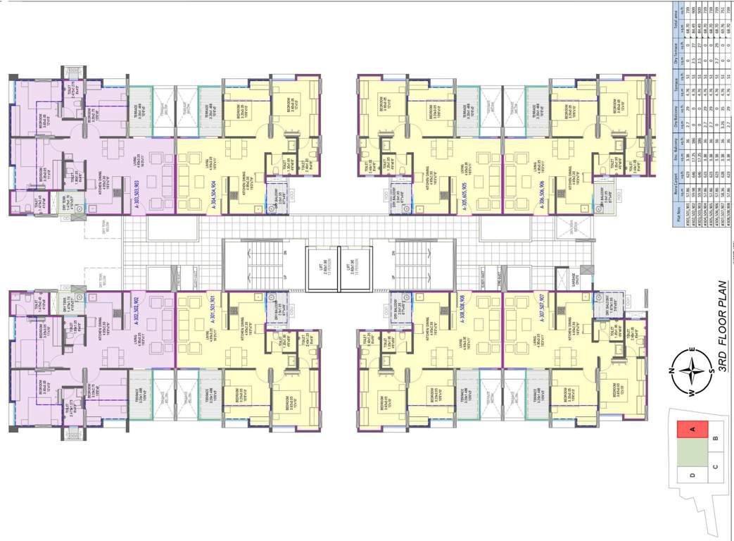  19 grand west wing a 19 Grand West Wing A Cluster Plan for 3rd Floor
