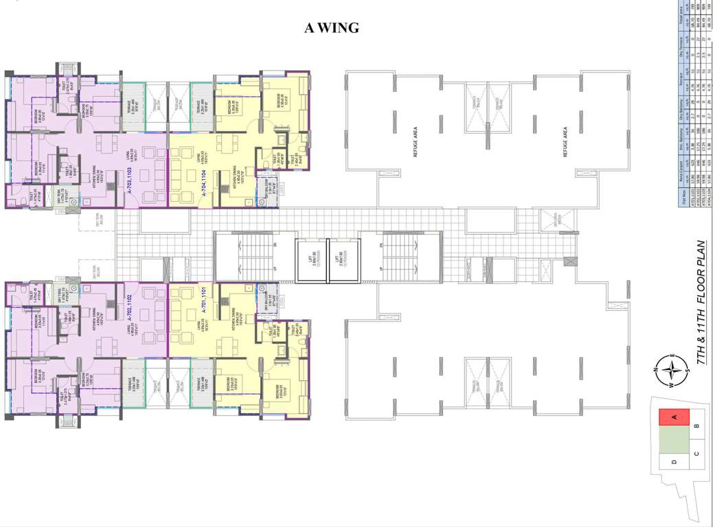  19 grand west wing a 19 Grand West Wing A Cluster Plan for 7th & 10th Floor