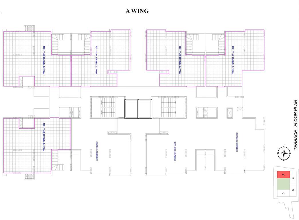  19 grand west wing a 19 Grand West Wing A Cluster Plan for Terrace Floor