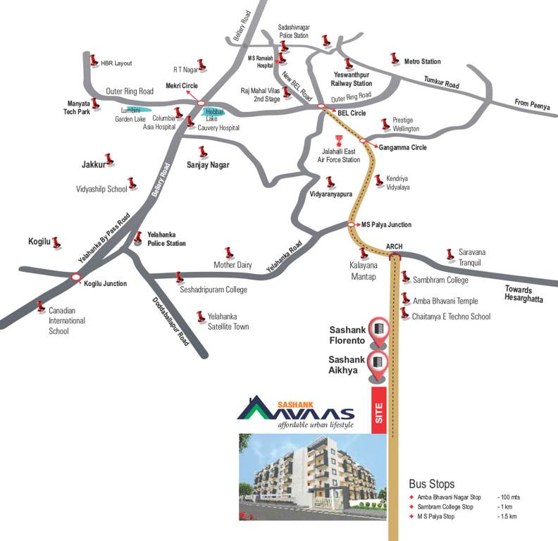  aavaas Images for Location Plan of Sashank Aavaas