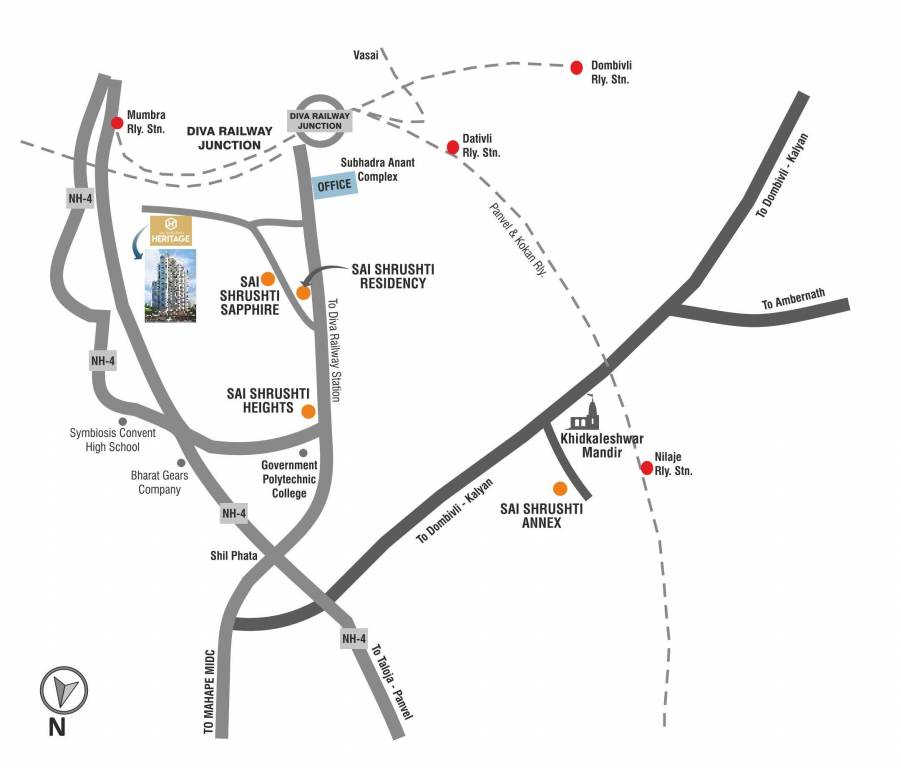 Images for Location Plan of Sai Shrushti Heritage