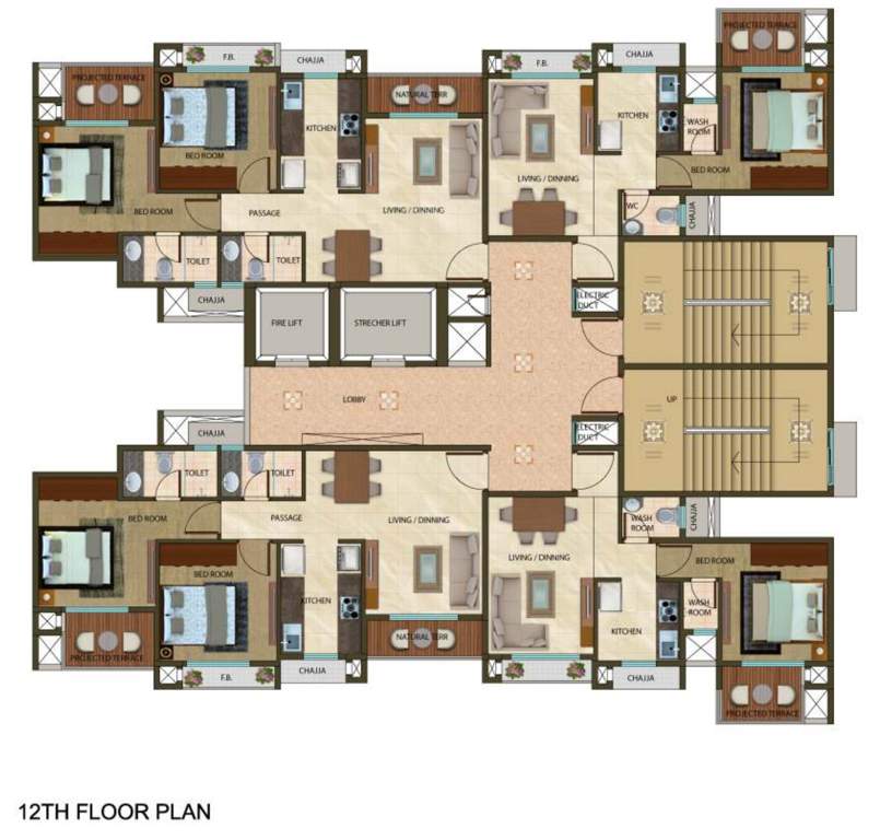  aurous Aurous Cluster Plan for 12th Floor