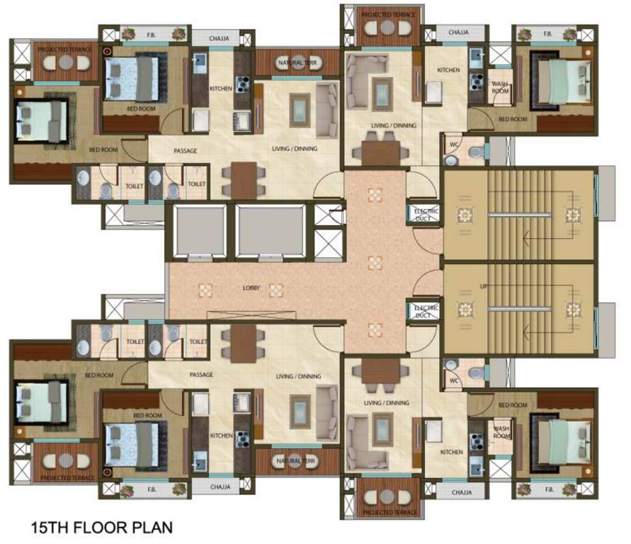  aurous Aurous Cluster Plan for 15th Floor