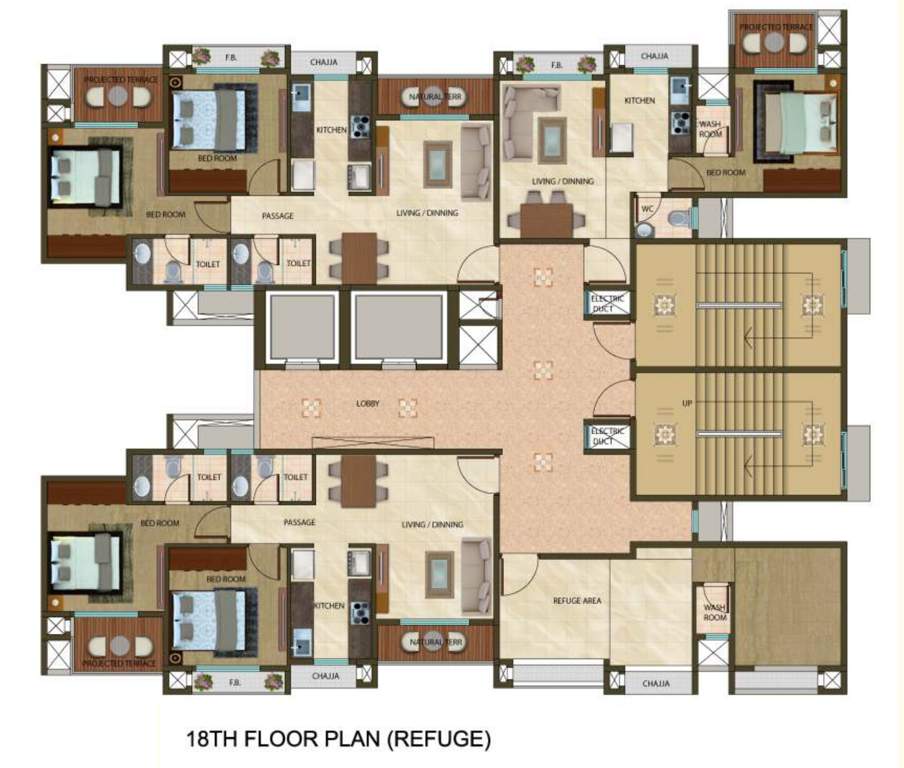 aurous Aurous Cluster Plan for 18th Floor