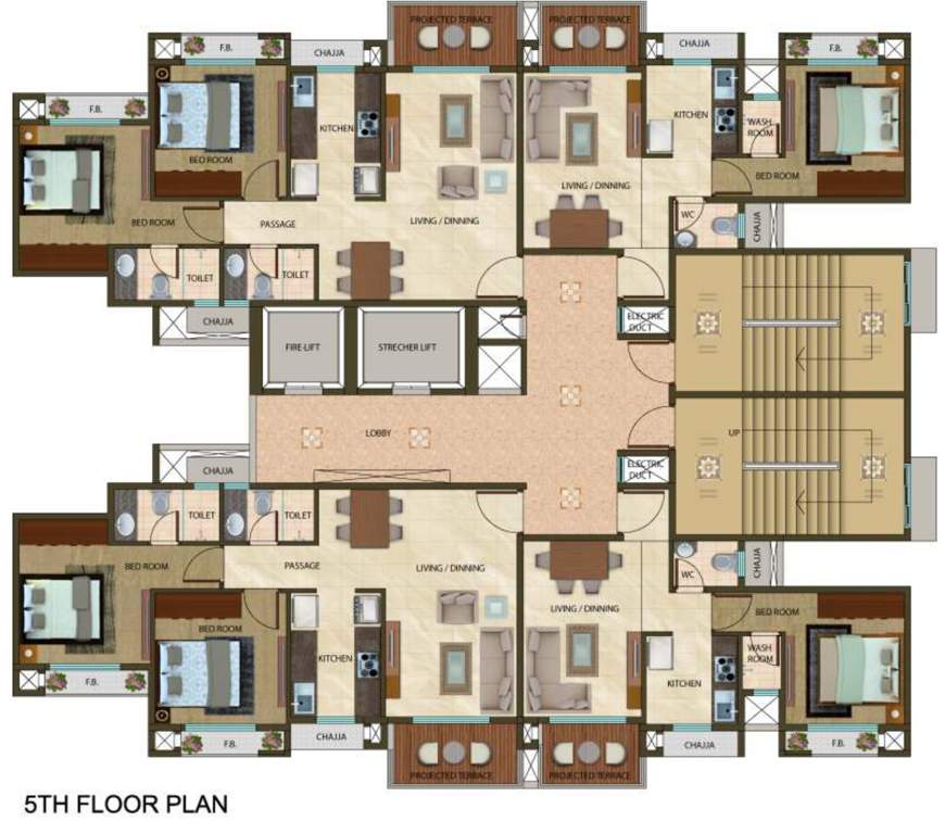  aurous Aurous Cluster Plan for 5th Floor