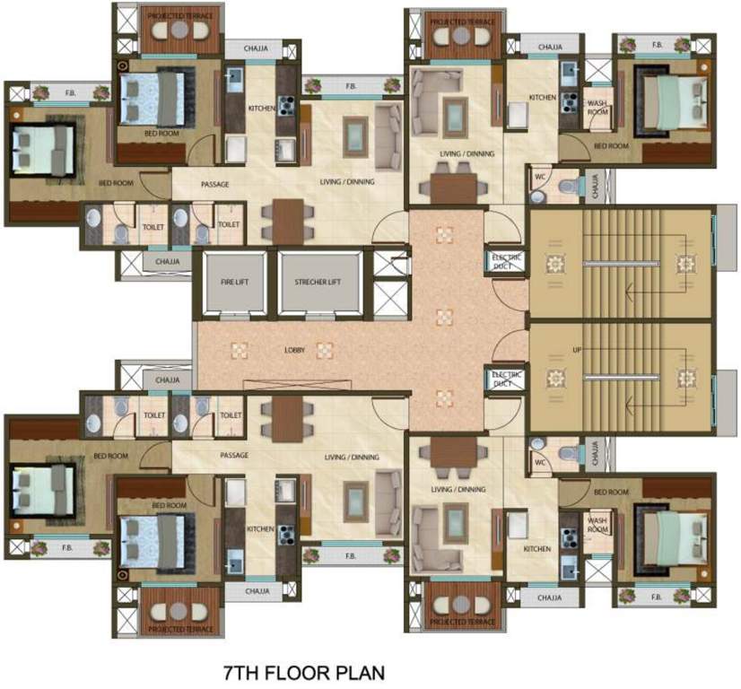  aurous Aurous Cluster Plan for 7th Floor