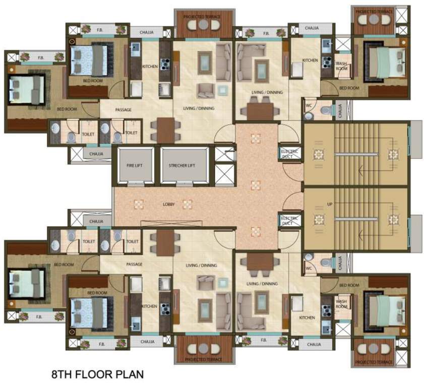  aurous Aurous Cluster Plan for 8th Floor