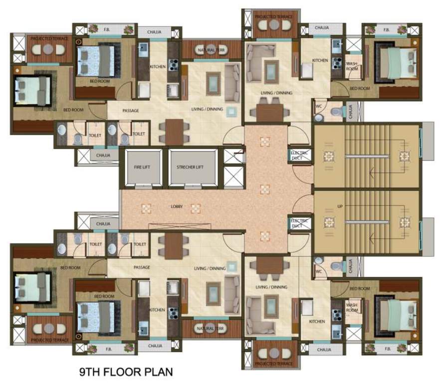  aurous Aurous Cluster Plan for 9th Floor