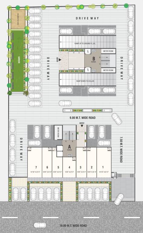  glory Tower B Cluster Plan for Car Parking