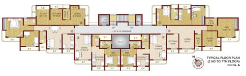  sky-court Sky Court A Wing Cluster Plan