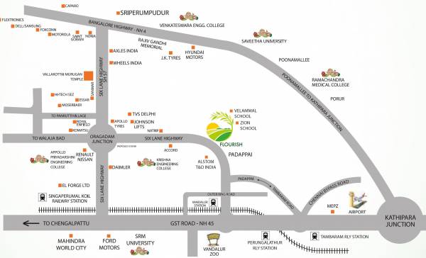 Images for Location Plan of TVS Emerald Flourish Apartment