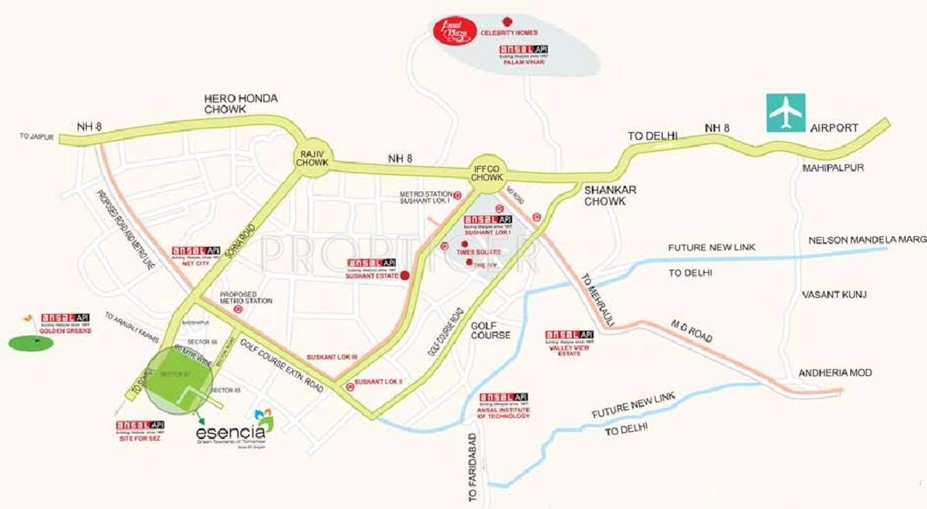  sovereign floors Images for Location Plan of Ansal Sovereign Floors