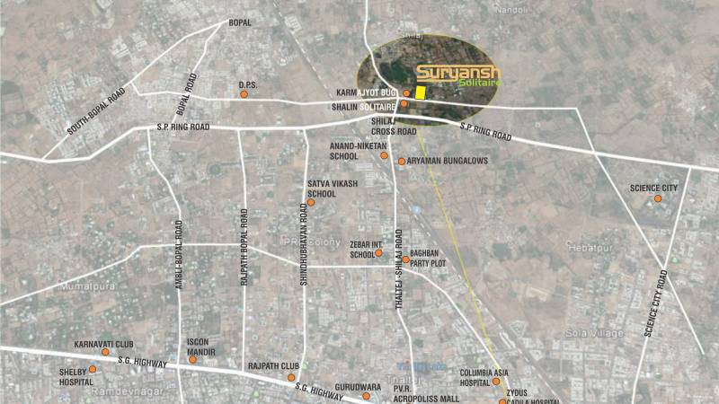 Images for Location Plan of Sun Suryansh Solitaire