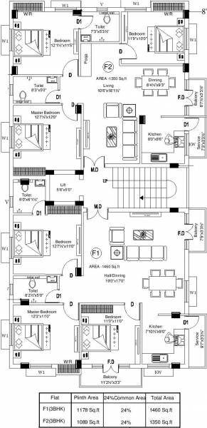 Images for Cluster Plan of Aswin Grace Castle