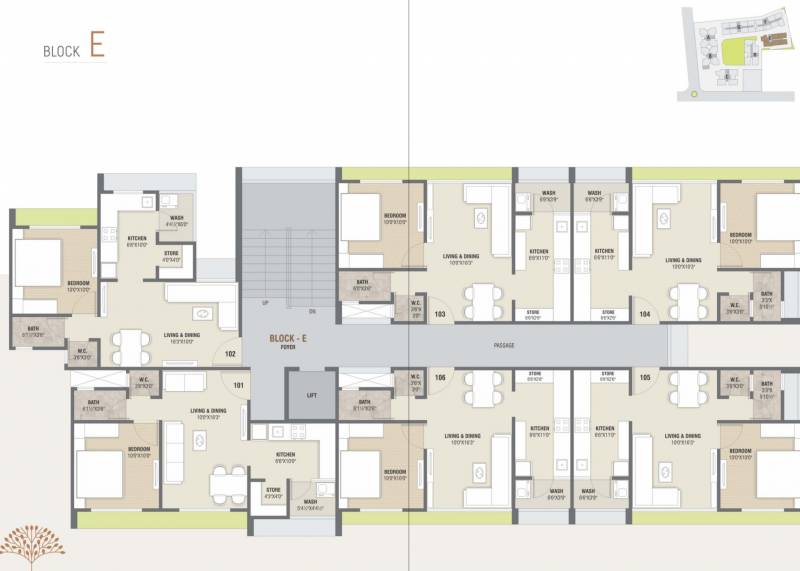  jaldeep-apartments Block A Cluster Plan