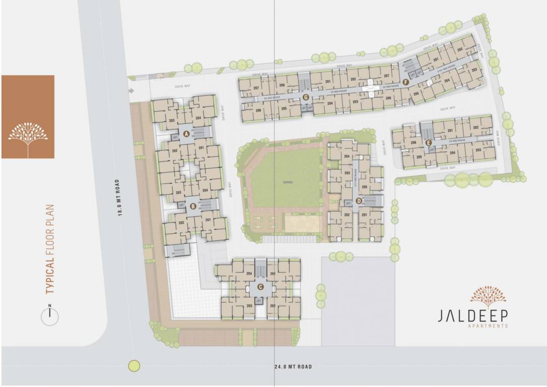  jaldeep apartments Block A Cluster Plan