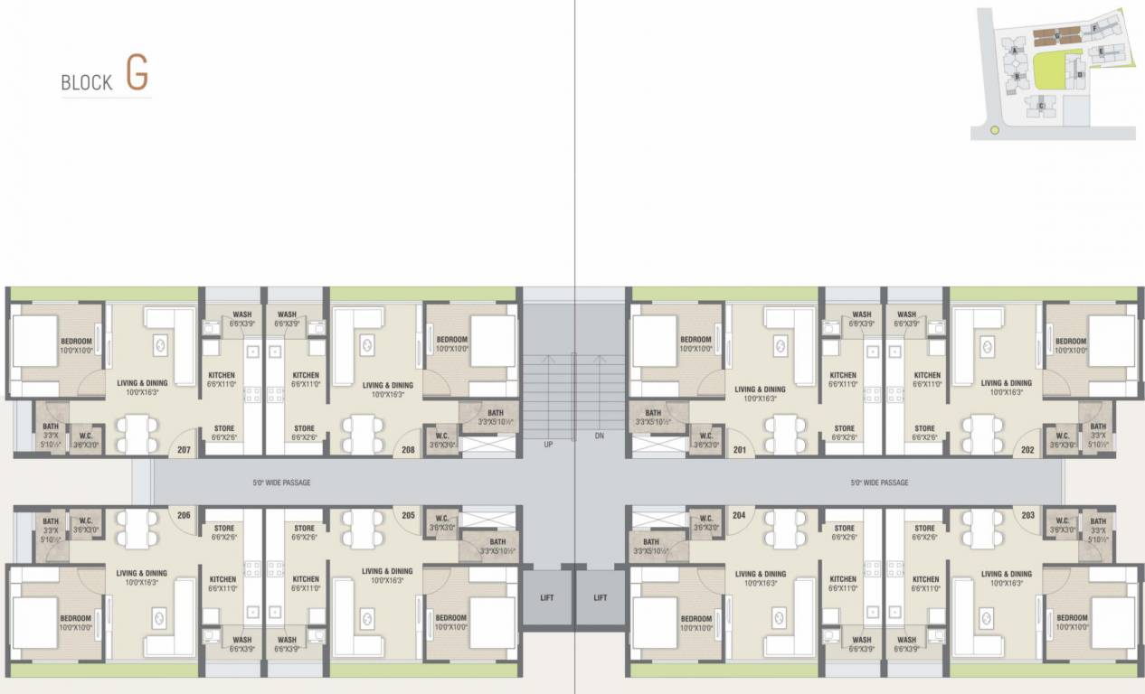  jaldeep apartments Block B Cluster Plan