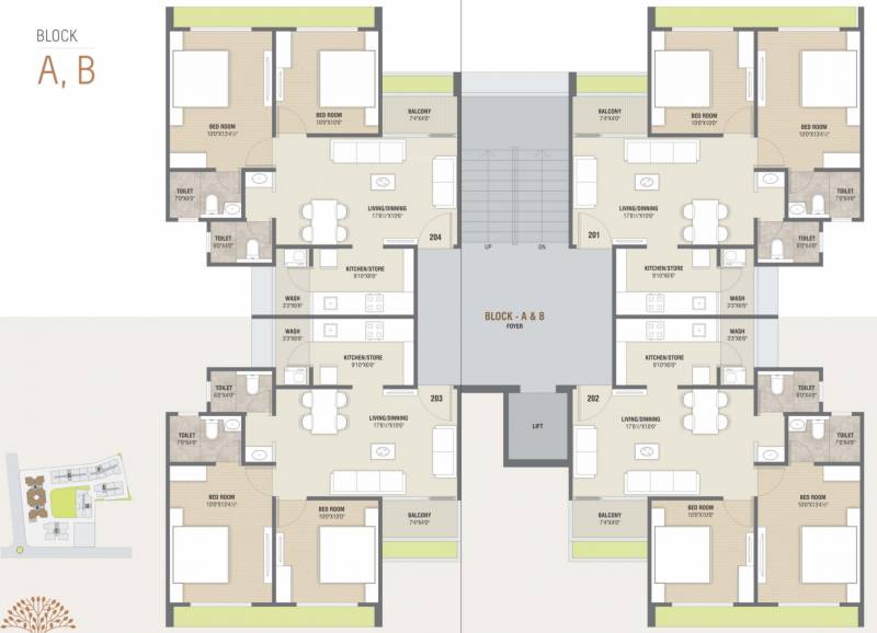  jaldeep-apartments Block D Cluster Plan