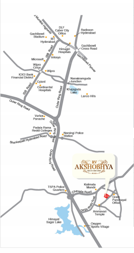 akshobhya Location Plan