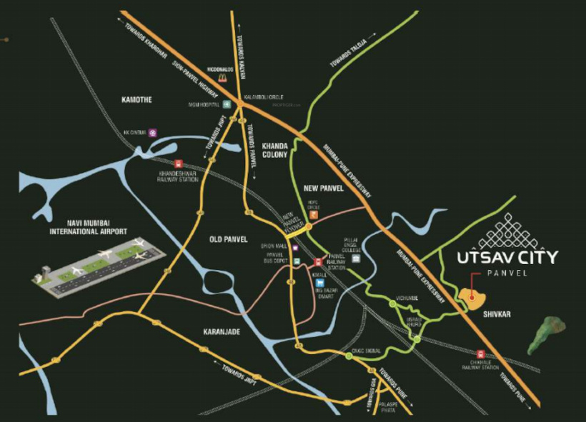  utsav city phase ii Location Plan