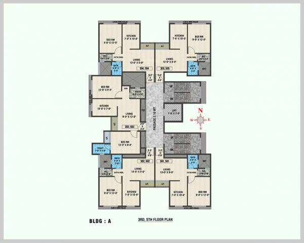  amber A Cluster Plan for 3rd Floor