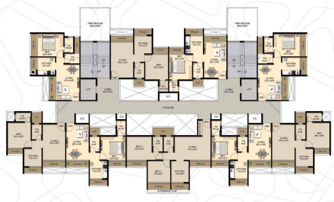  white nest Tenth Floor White Nest Cluster Plan