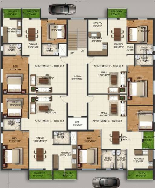 Images for Cluster Plan of KS Atti Apartments 
