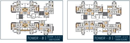  highlands Planet Highlands B Wing Cluster Plan from 1st to 7th Floor