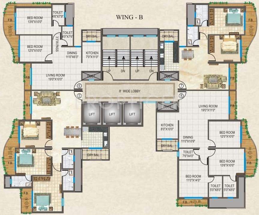 Images for Cluster Plan of Rajesh Raj Splendour