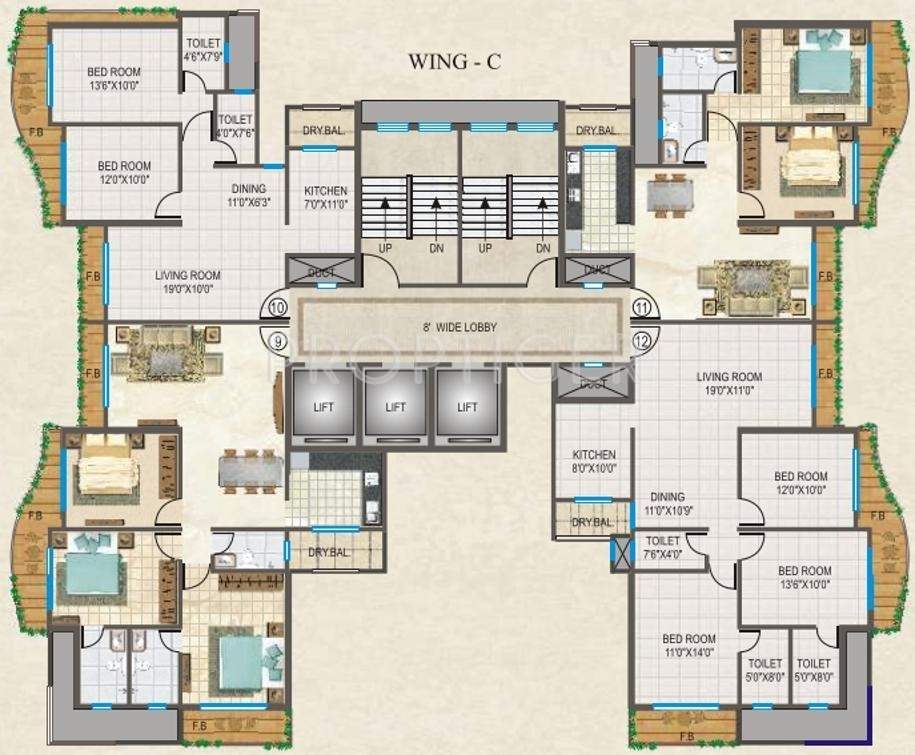 Images for Cluster Plan of Rajesh Raj Splendour