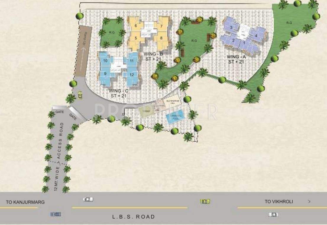 Rajesh Builders Raj Splendour Layout Plan