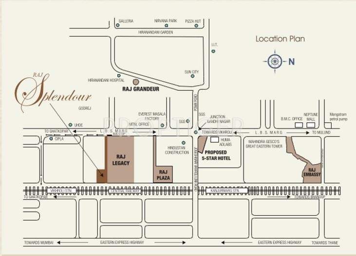 Rajesh Builders Raj Splendour Location Plan