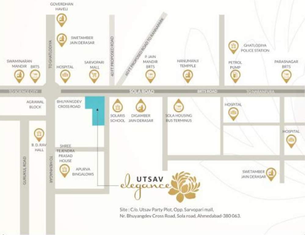  elegance Images for Location Plan of Utsav Elegance