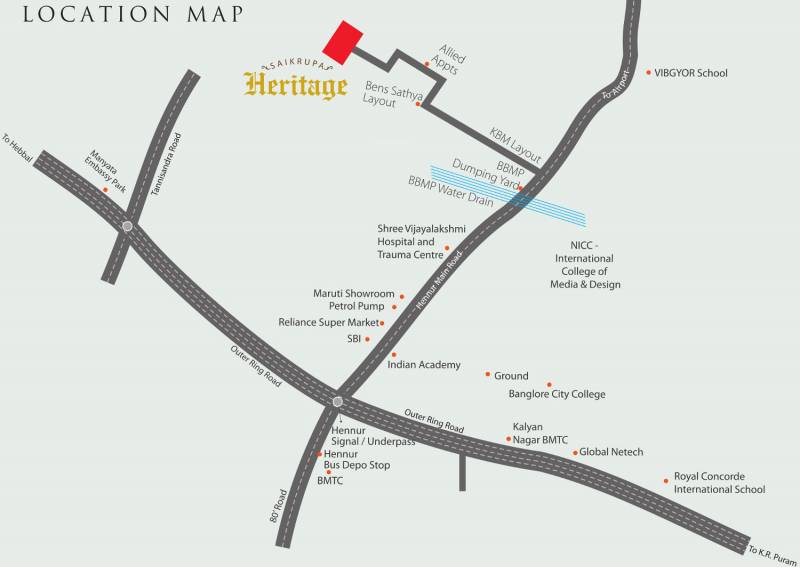 Images for Location Plan of Sai Krupa Heritage