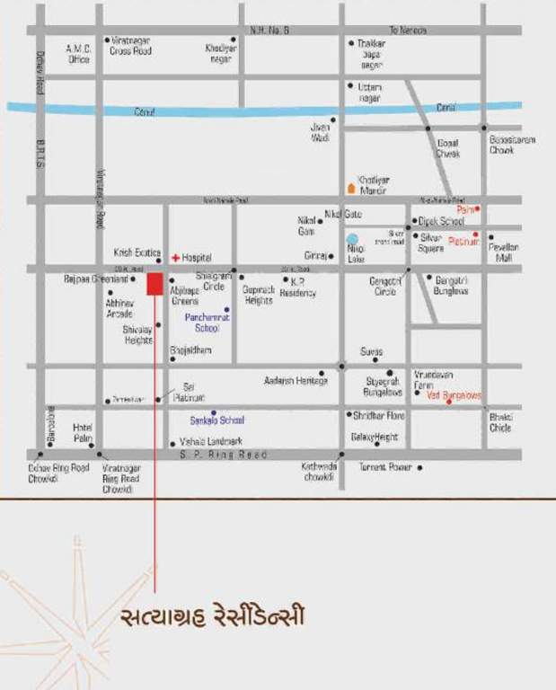  residency Images for Location Plan of Satyagrah Residency